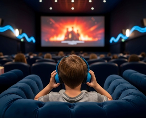 Autistics are strongly impacted by sound and visuals.